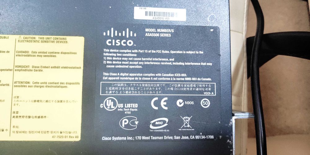 Межсетевой экран Cisco ASA 5510 с модулем ASA SSM-10