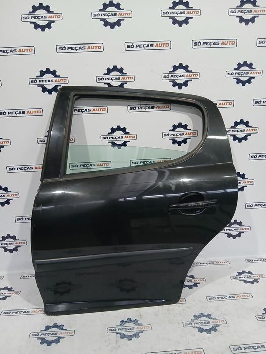 PORTA TRASEIRA ESQUERDA PRETO PEUGEOT 207 HATCHBACK 1.4 16V 2008-20...
