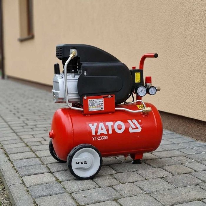Компресор 24л масляний YATO 150 л/хв 8 бар компрессор масляный