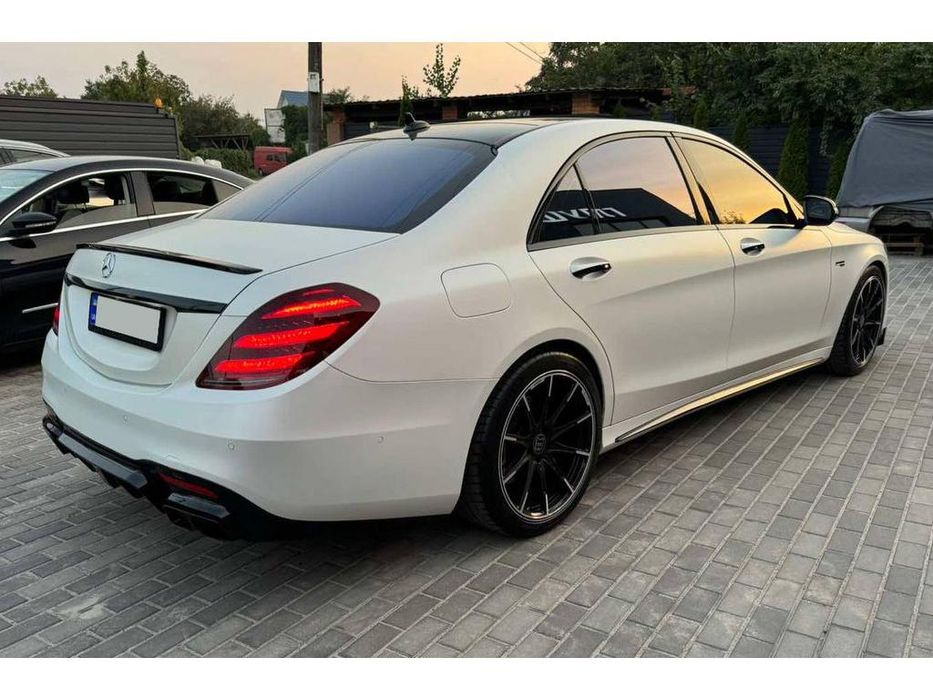 Mercedes S-сlass W222 2013-2022 рр. Задній дифузор BRB (під фарбування, 2018+)