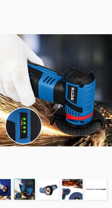 Szlifierka akumulatorowa 2x akumulator 12v 75mm