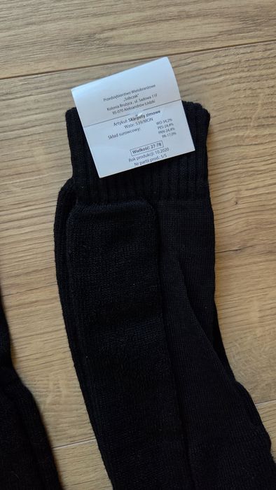 Skarpety zimowe męskie wełniane rozmiar 41-43