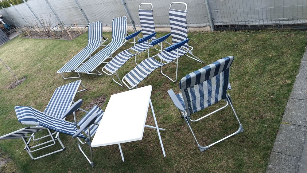 Zestaw mebli kempingowych ,krzesła