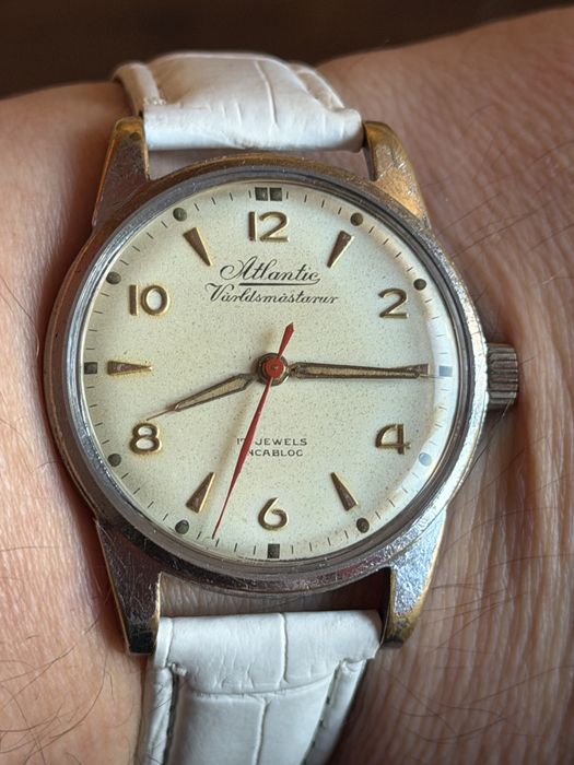 Atlantic Worldsmasterur 17jewels, rozmiar 36/46mm, piękny stan