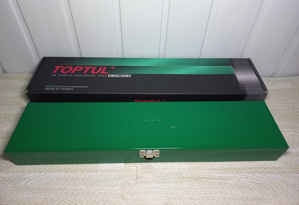 Набір довгих ударних головок 1/2" 10-32мм 14шт 6-гранні Toptul Топтул