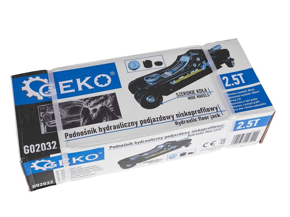 Podnośnik NISKOPROFILOWY 2,5T lewarek hydrauliczny żaba 80mm-360mm