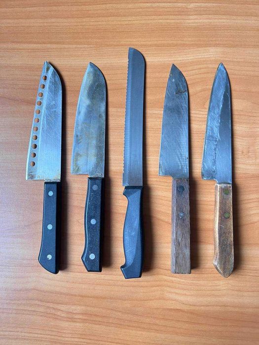 Набор из 5 кухонных ножей привезенных из Японии