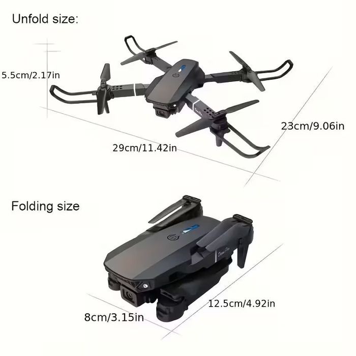 Дрон FPV квадрокоптер E88 Drone Pro