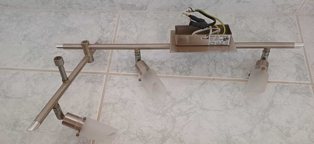 Candeeiro Teto Articulado 3 Projetores