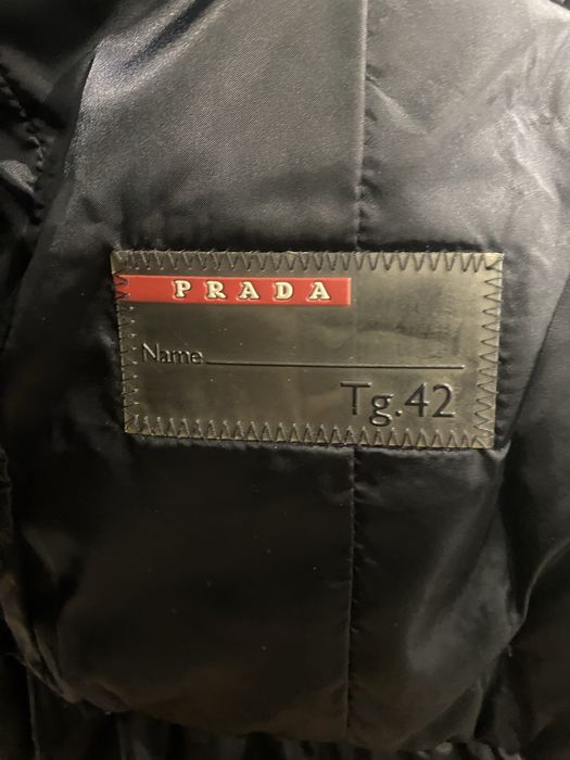 куртка Prada Milano з хутряним комірцем