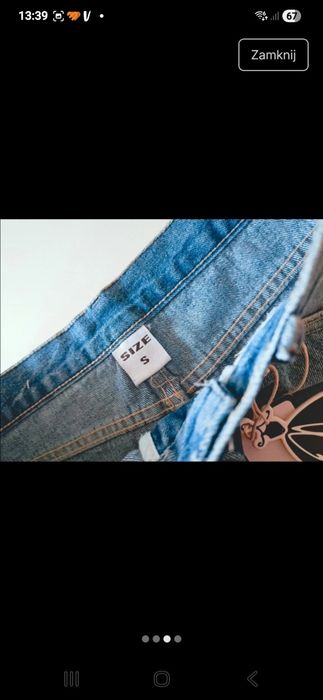 Krótkie Spodenki Jeansowe S 36 Nowe