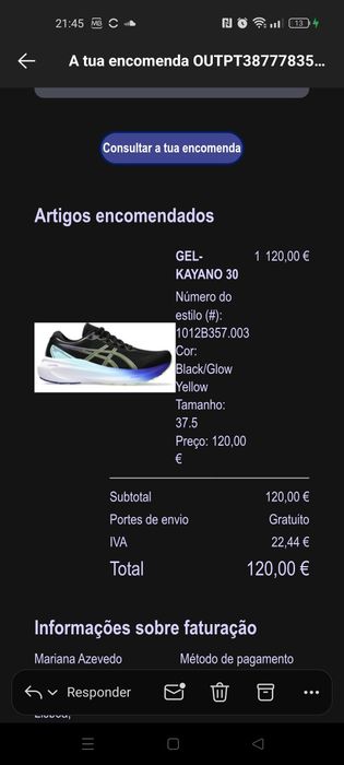 Sapatilhas ASICS Kayano 30