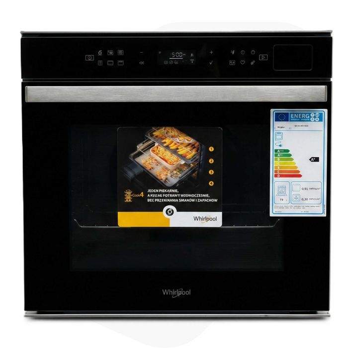 Piekarnik parowy Whirlpool W6OS44S1H2BL 73l Czarny OUTLET 18BH39