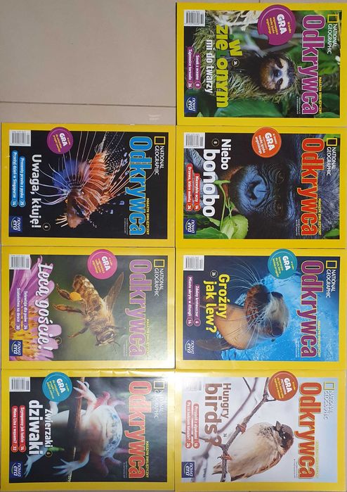 Magazyn Dwujęzyczny Odkrywca National Geographic 7 egzemplarzy