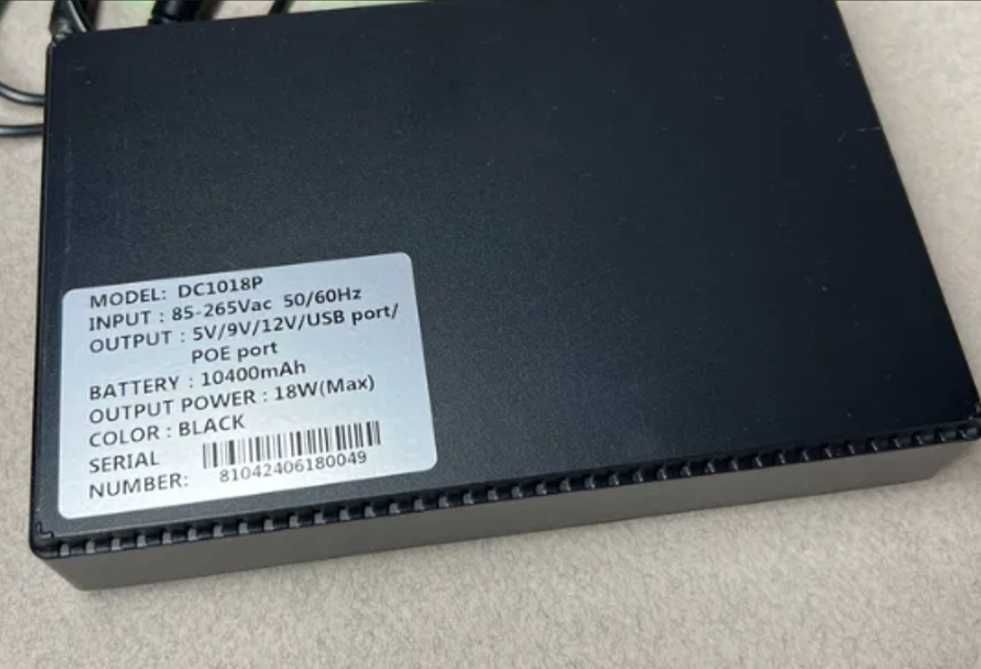 безперебойник  DC UPS 5V/9V/12V для роутера та ONU (з акумулятором)