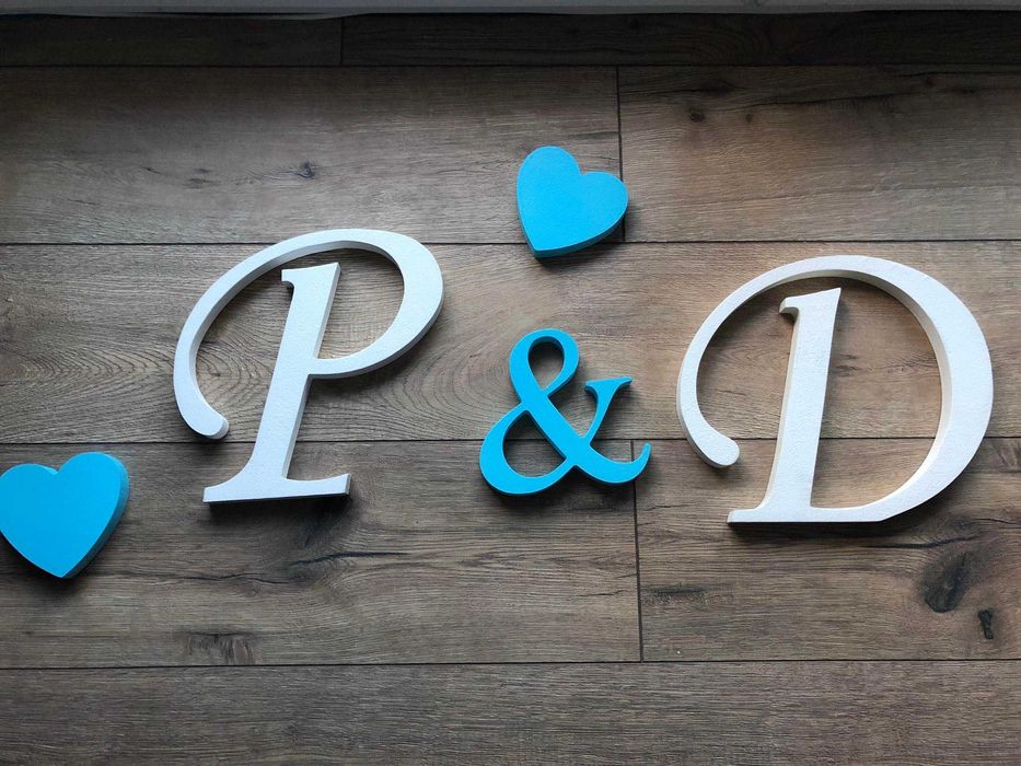 Litery na ślub < 3 P&D < 3
