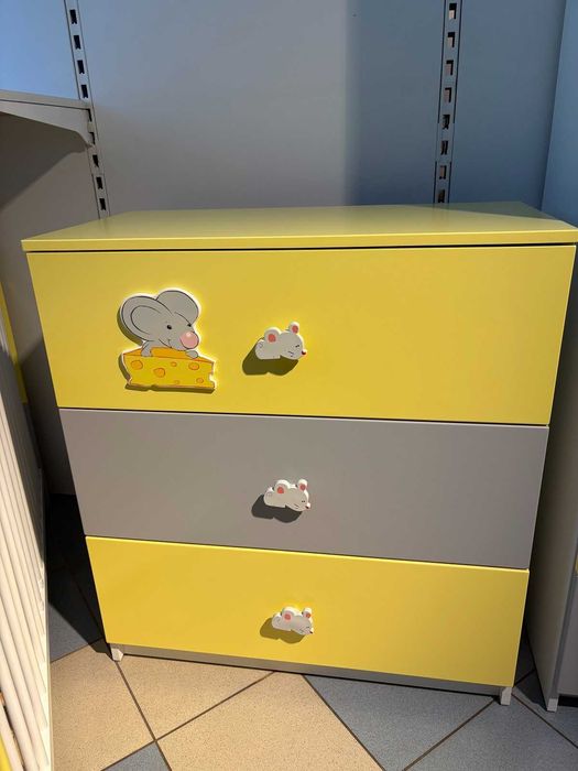 Piękny komplet mebli GLUCK MYSZKI, nowy, tylko rozłożony.