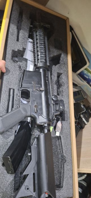 Детский автомат Cyma  см 002  стреляет пульками