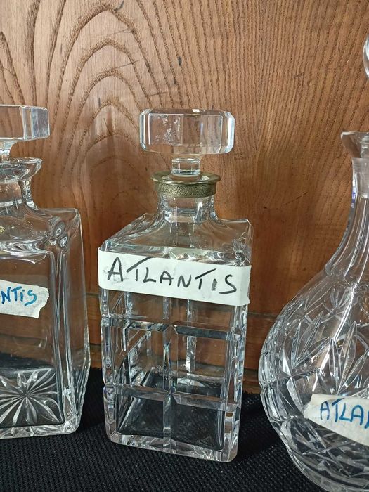 Lote Garrafas Cristal Atlantis