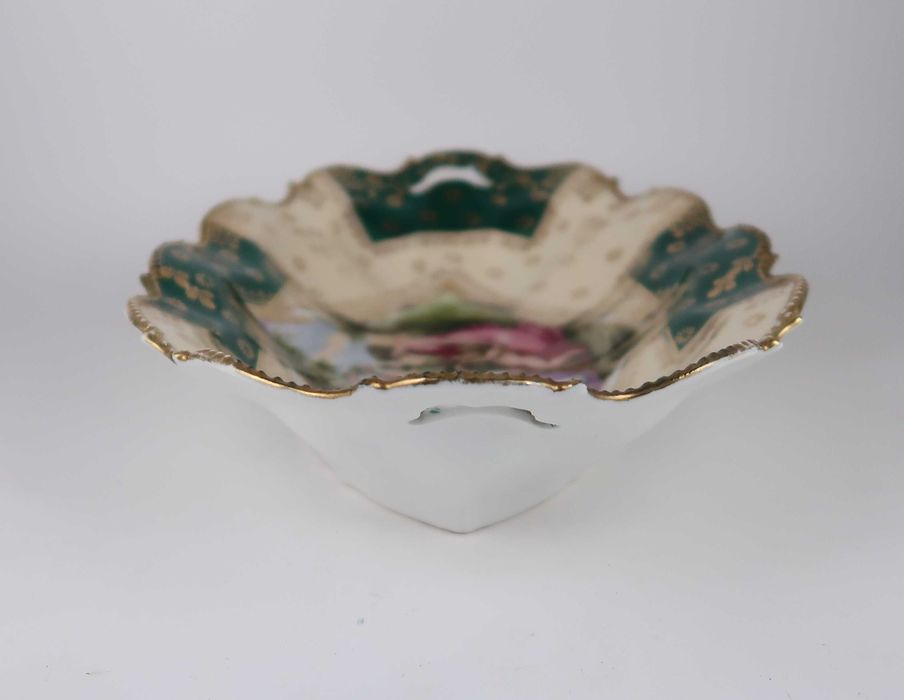 Centro de mesa porcelana Suhl Alemanha, Séc. XIX/XX