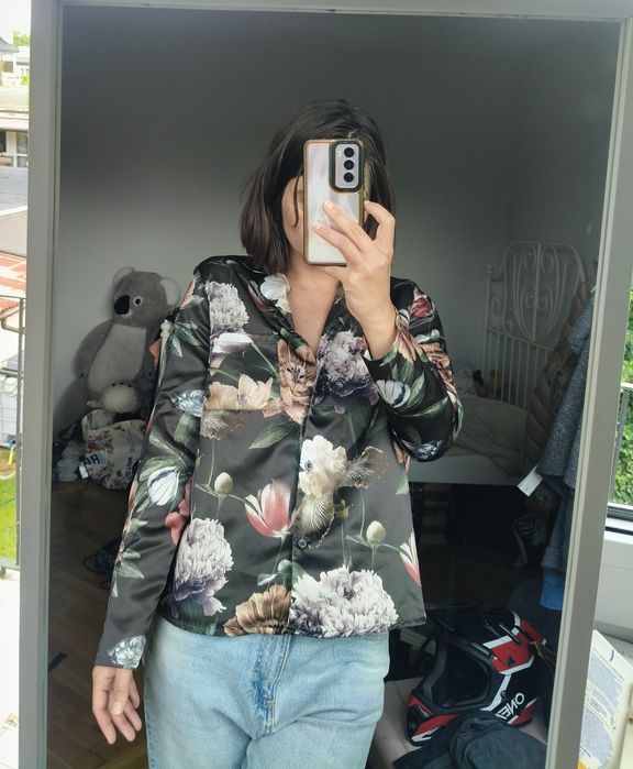 Koszula pizamowa piżama pijama shirt floral