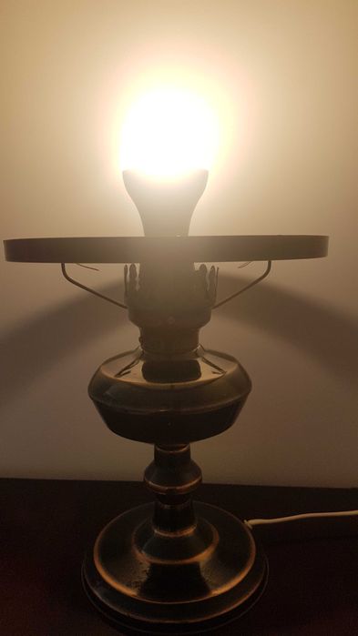 Stylowa lampa stołowa gabinetowa vintage, retro, PRL