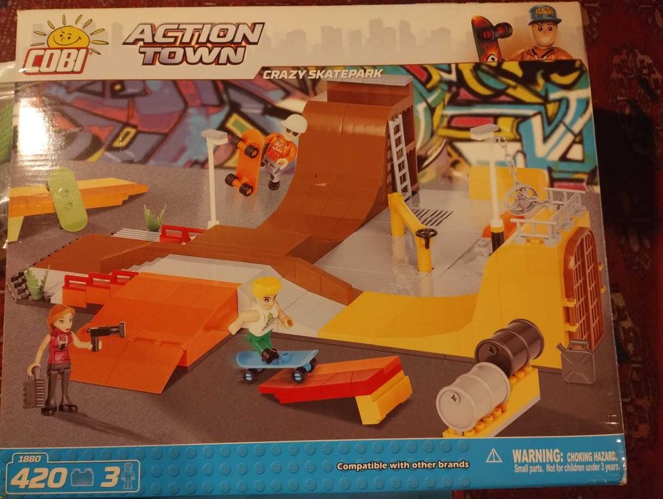 Klocki Cobi Szalony Skatepark - seria Action Town nr 1880