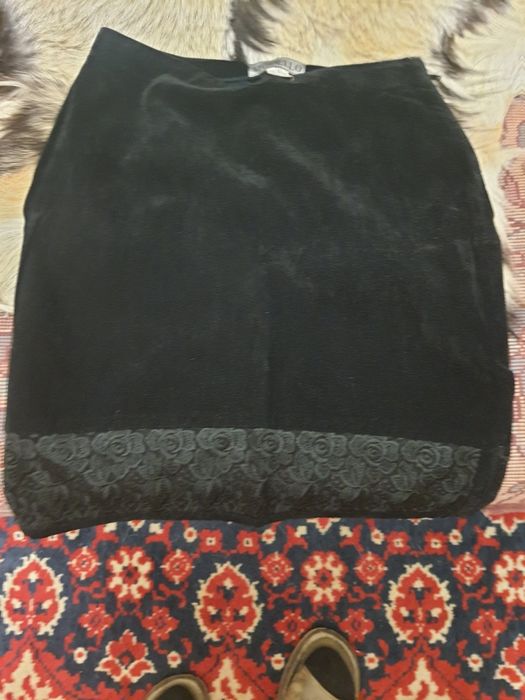 Юбка   бархатная