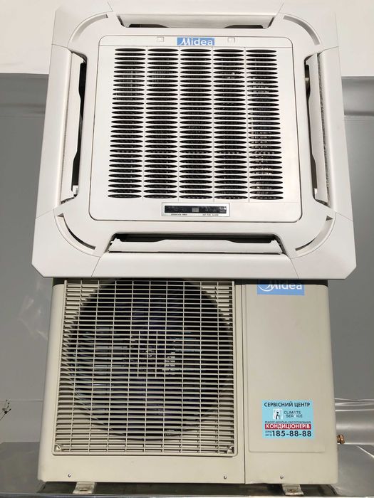 Кондиционер инвертор кассетный Midea 24000 Btu б/у до 80 м2 на -15