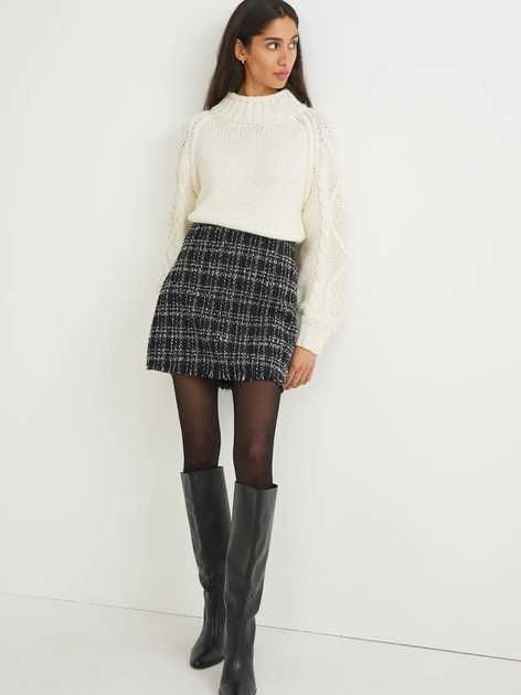 Міні-спідниця трапеція, осіння, C&A