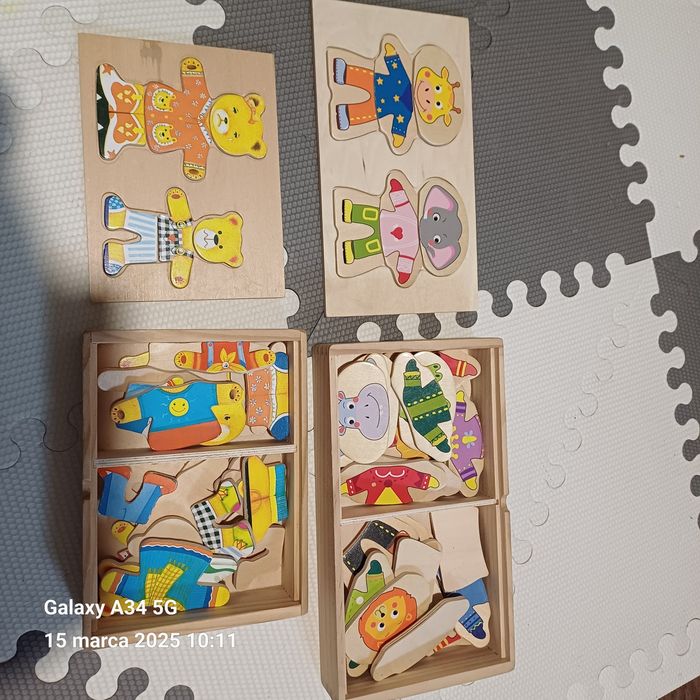 Układanki drewniane