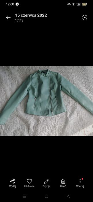 Miętowa ramoneska Mohito 34 nowa