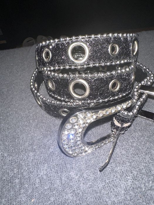 black belt pasek czarny moda drup y2k