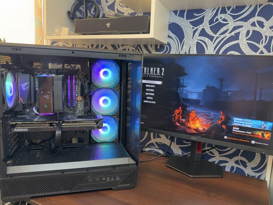 Ігровий пк Ryzen 5700x/ RX9060ХТ 16gb/DDR4 32 gb/SSD 1 tb/700w для 2к та fullhd, високі ультра налаштування