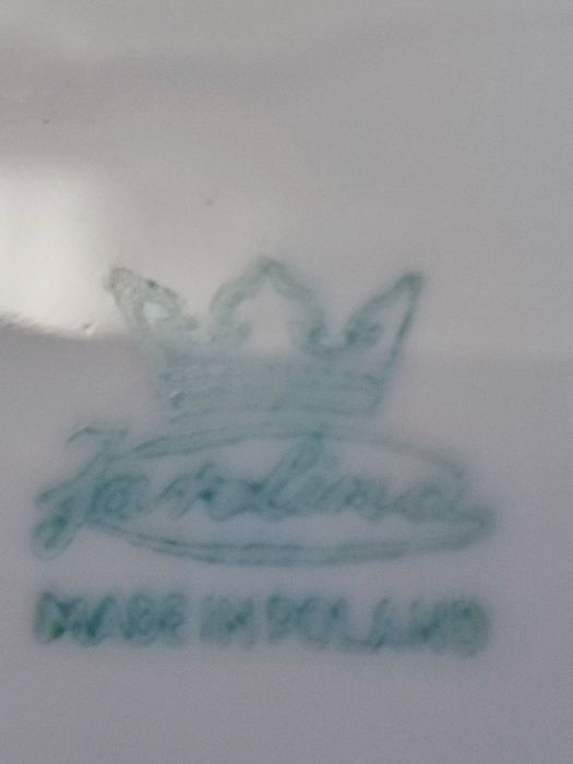 Duży półmisek porcelanowy Karolina w kwiaty PRL