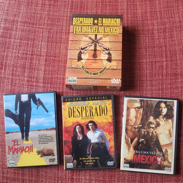 Trilogia El Mariachi / Desperado / Era Uma Vez no México (3 DVDs) com caixa – Robert Rodriguez