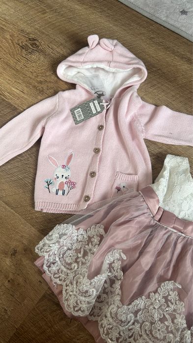 Лот дитячого одягу 6-12 міс святкова сукня на 12 міс, 1 рік пісочник