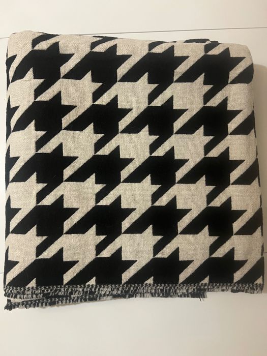 Materiał wełniany w pepitkę