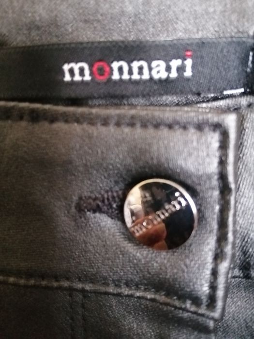 Spodnie "ala skórzane", 46 lub 44Monnari. Woskowane. Satynowy połysk.