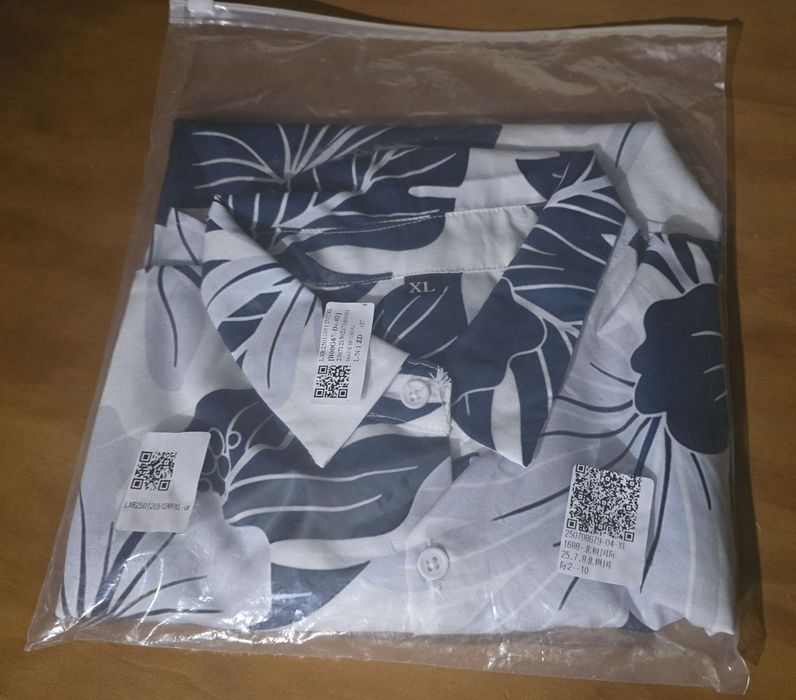 Camisa Havaiana Manga Curta
