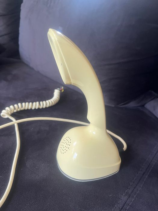 Szwedzki Duński telefon Vintage Ericsson banan lata 60te/70te bakelit