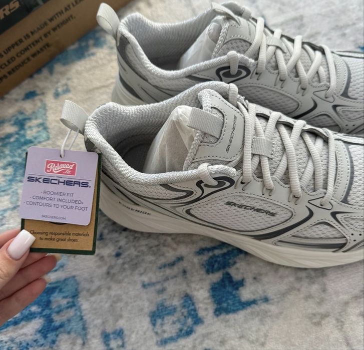 Skechers Edgerride Sneakers Grey Szare Buty Sportowe Relaxed Fit Comf