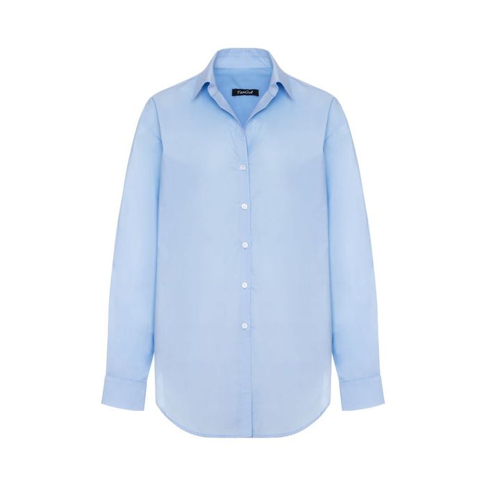 Рубашка блакитна від yangol