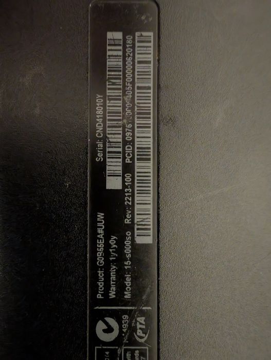 Ноутбук hp compaq 15-s000so