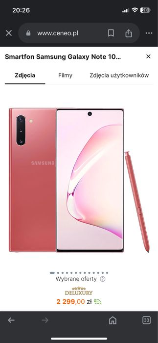 Samsung note 10 bez pena