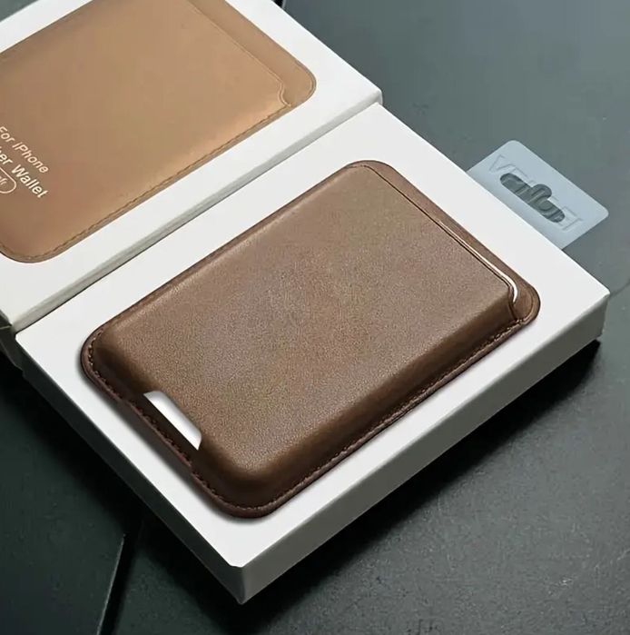 Leather iPhone Wallet carteira magnética para telefone