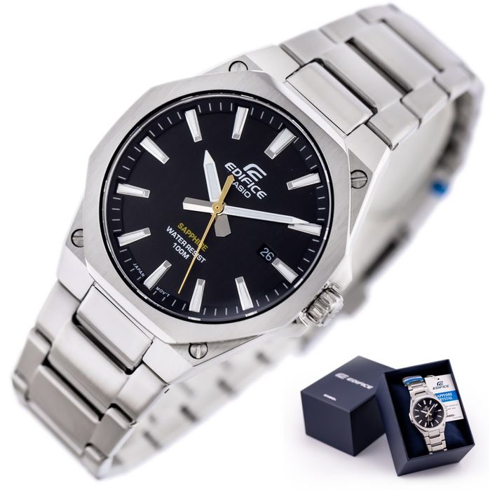 Zegarek Męski Casio EFR-S108D-1A Edifice Classic Sapphire + BOX Casio
