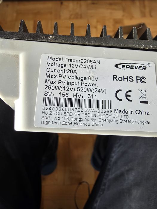 Regulator mppt epever 2206 20 A