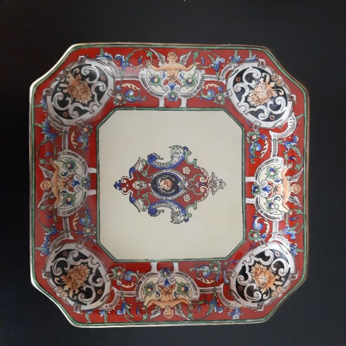 Antiguidade Museu - Prato Porcelana Chinesa - UW UNITED WILSON 1897
