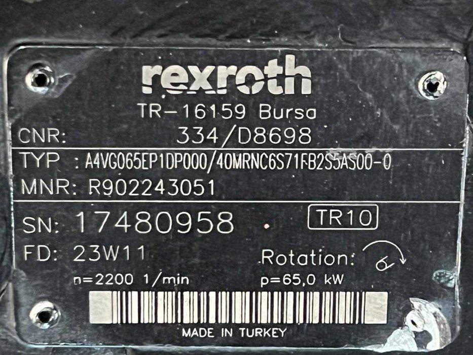 JCB 334/D8698 Rexroth A4VG065EP1DP000 Pompa hydrauliczna JCB 525-60